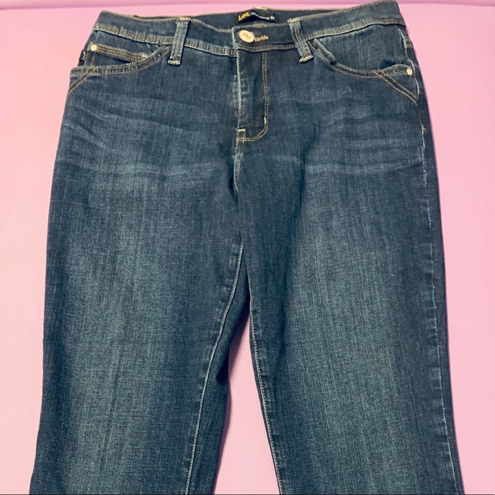 Lee Womens Slim Crop Jeans Capris Stretch Size 28